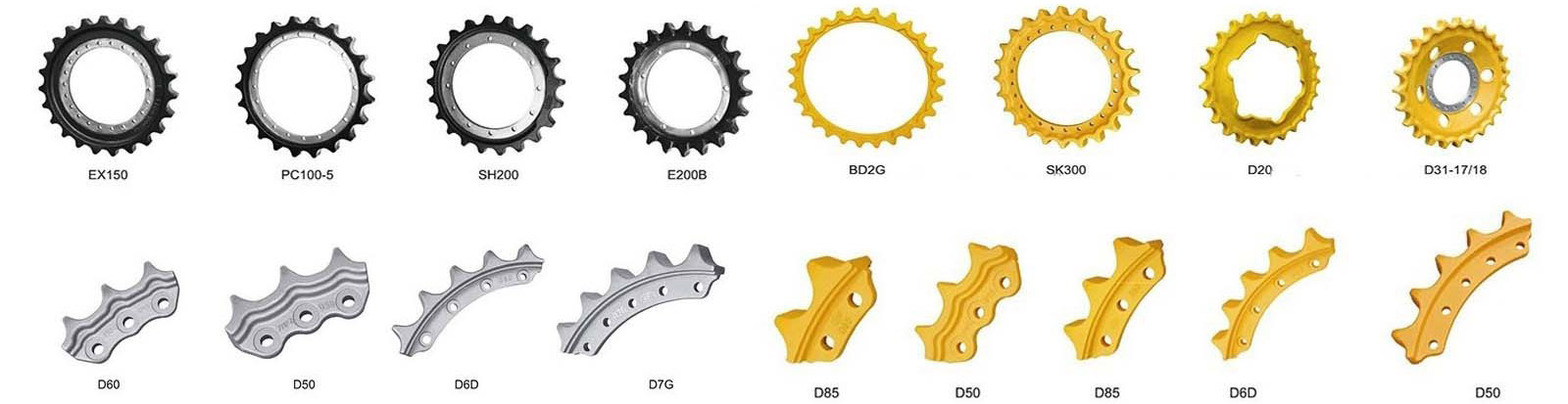 dozer sprocket and segment бульдозерная звездочка и сегмент
