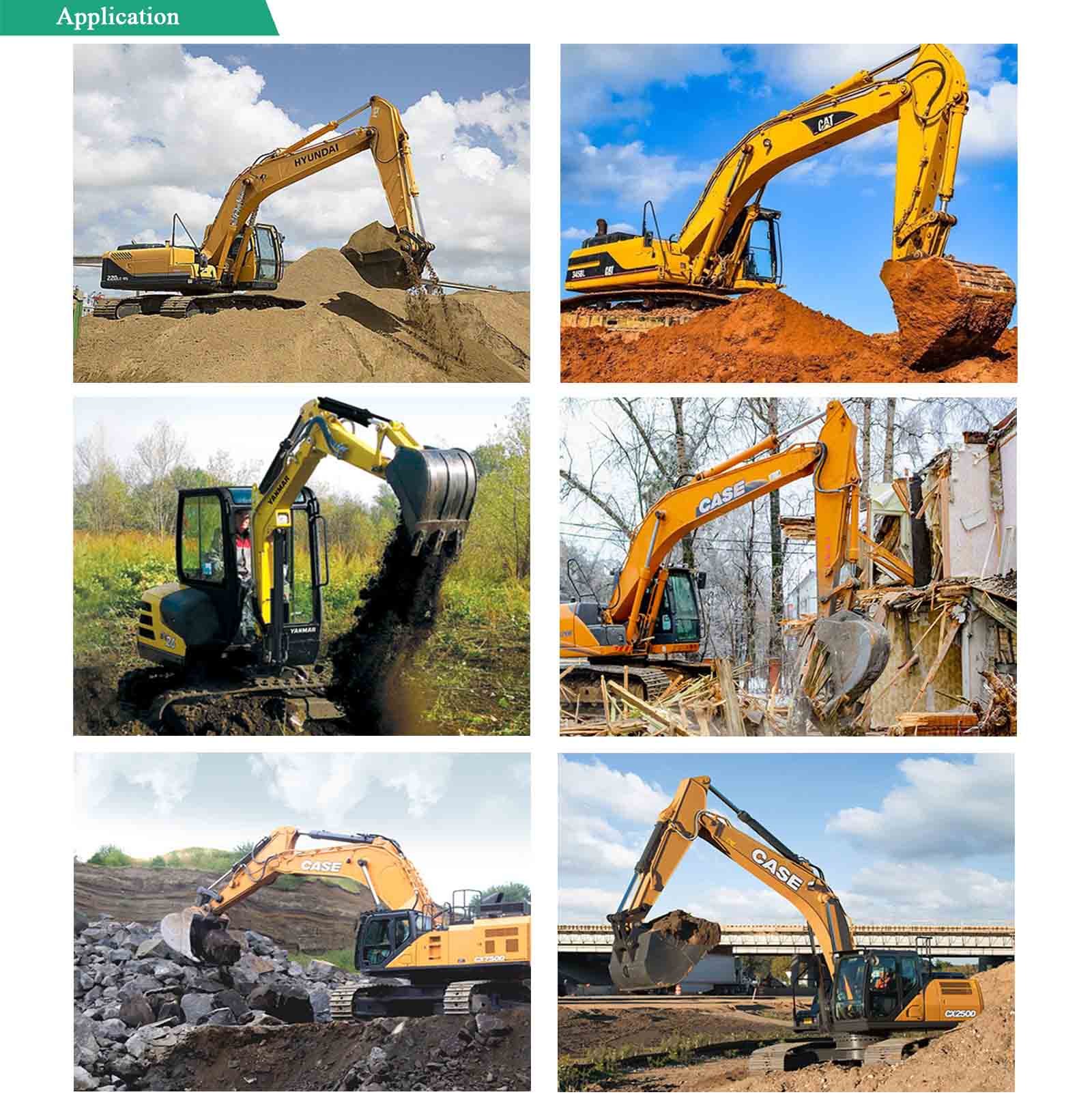 excavator bucket application применение ковша экскаватора