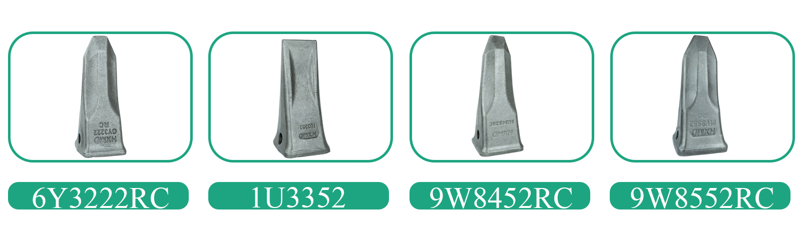 Cat excavator bucket teeth Dentes da caçamba da escavadeira Cat