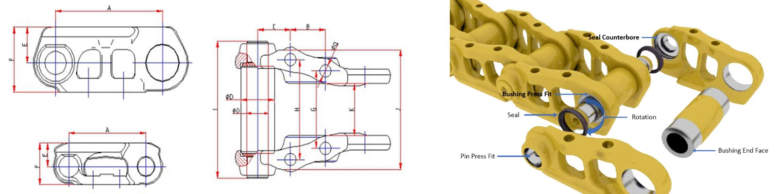 dozer excavator track link звено гусеницы бульдозерного экскаватора