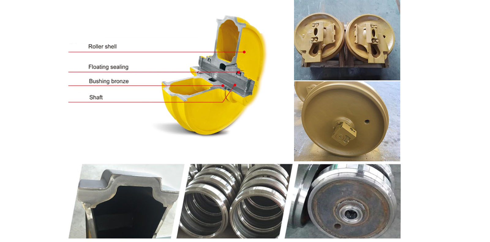 Front idler Polia dianteira