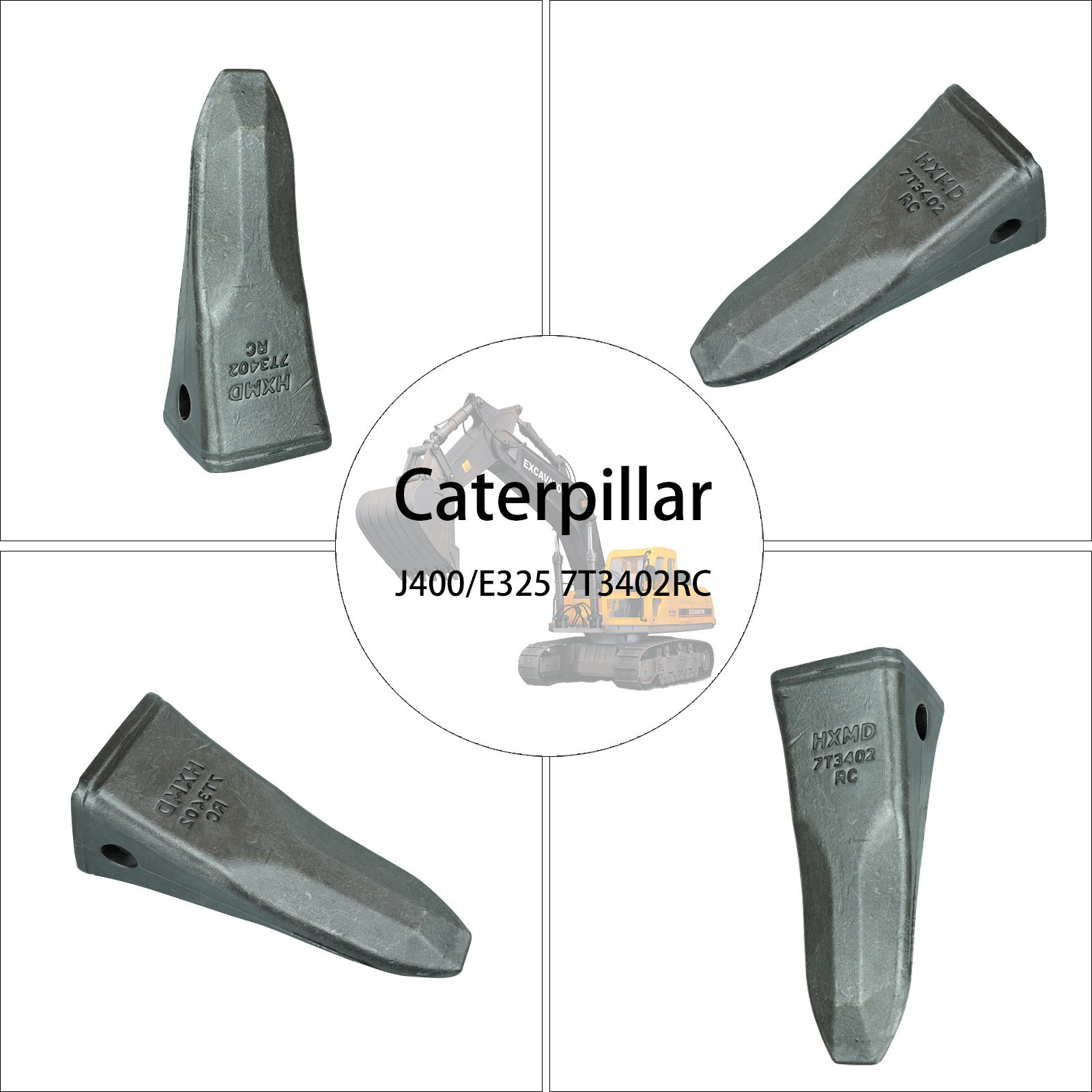7T3402 used excavator parts forged bucket teeth 7T3402 бывшие в употреблении детали экскаватора с коваными зубьями ковша