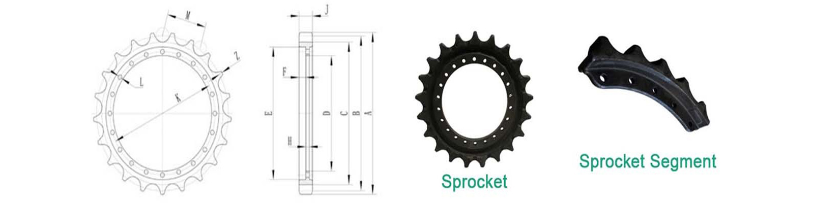 Sprocket wheel Бульдозерные звездочки