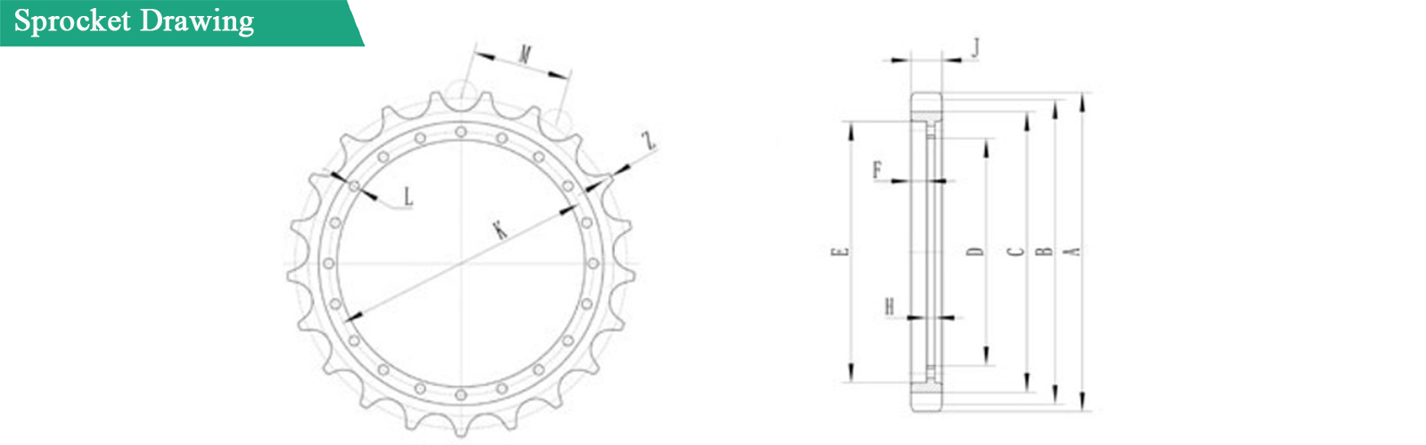 bulldozer sprocket drawing чертеж звездочки бульдозера