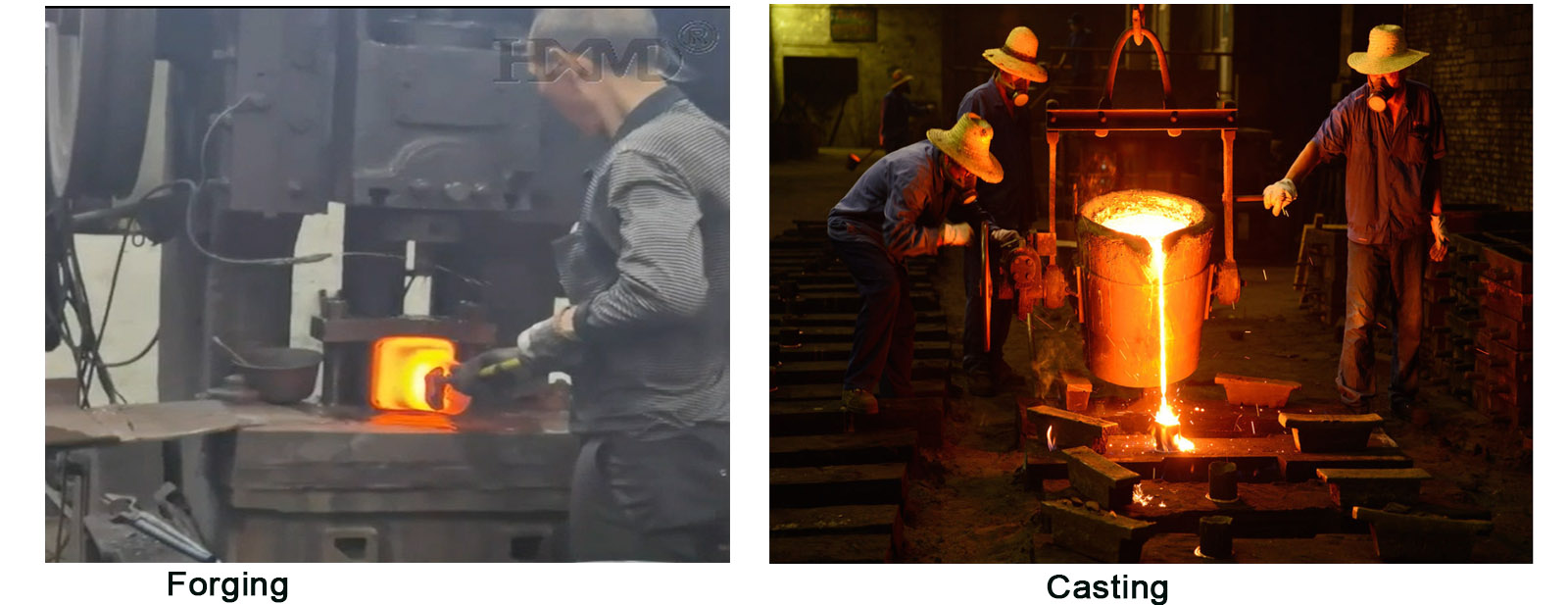 diferencia con la forja y la fundici&oacute;n